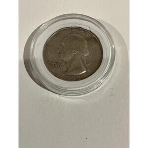 1935-S Washington Quarter 90% Silver Circulated Condition SF Mint G/VG